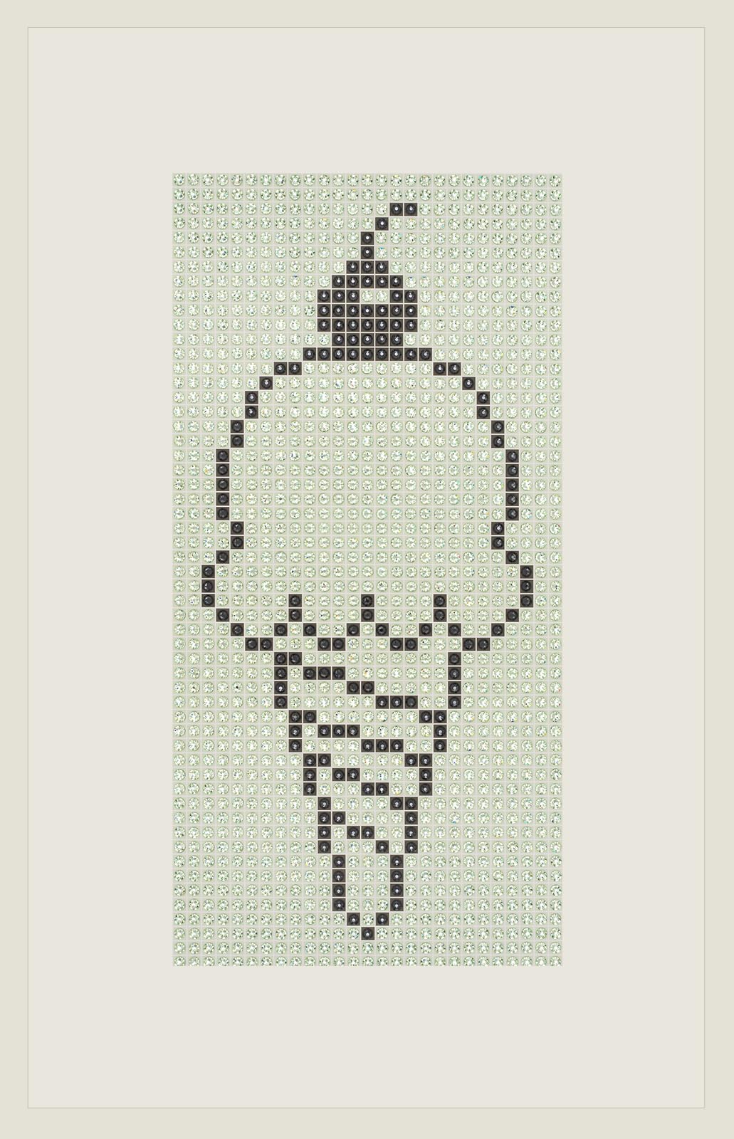 Waffle Cone - Pistachio - crystal art by Julia Roshkow