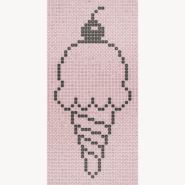 Waffle Cone - Strawberry - crystal art by Julia Roshkow